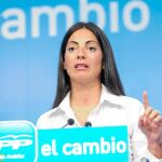 La portavoz del PP-A, Rosario Soto, ayer, en la sede regional de su partido