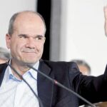 Manuel Chaves, ayer, en un acto en Tenerife donde aseguró que el PSOE volverá a ganar