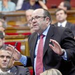 Rafael Luna, durante su intervención ayer en el Parlamento catalán