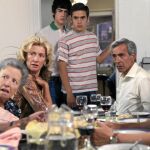 La familia, reunida en su casa del barrio de Salamanca
