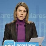 .-La secretaria general del PP, María Dolores de Cospedal