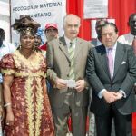 Boluda y el conseller Blasco ante el envío humanitario