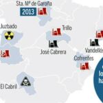 el mapa nuclear en españa