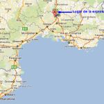 Lugar de la explosión, en Codolet, cerca de Avignon