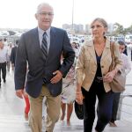 Martín Serón, ayer a la entrada del juicio