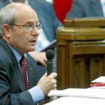Montilla, ayer, durante la sesión de control en el Parlament