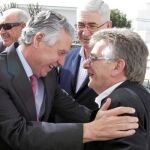 El nuevo consejero de Gobernación y Justicia, Francisco Menacho, y Francisco González Cabaña