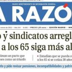 LA RAZÓN adelantó anteayer el principio de acuerdo alcanzado por sindicatos y Gobierno para cambiar el sistema de pensiones