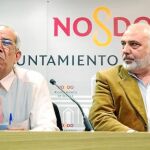 El ex delegado del Distrito Macarena José Antonio García y el ex secretario José Marín