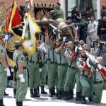 El Cristo de la Legión sale por primera vez de Málaga para acudir a la JMJ