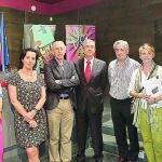 Mercedes Cantalapiedra, Luis Santos Gutiérrez, Amelia Aguado y José Luis Gutiérrez, entre otras autoridades, en la presentación de los festivales