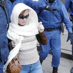 La madre del menor conocido como «El Cuco», en una comparecencia en los juzgados