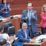 José Antonio Monago, ayer, en el discurso inicial de su sesión de investidura