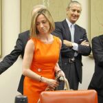 La ministra ayer, en la Comisión de Defensa de la Cámara Baja