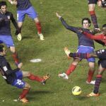Godín y Courtois respaldan a Simeone