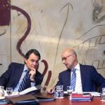 Josep Antoni Duran Lleida participó ayer en el Consell Executiu para trazar la estrategia con la que el Govern negociará 40 traspasos con el Gobierno