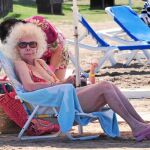Cayetana, el año pasado, en la playa pitiusa