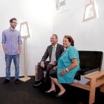 El presidente de la Generalitat, Alberto Fabra, y la alcadesa de Valencia, Rita Barberá, ayer durante su visita a la Feria Hábitat