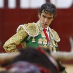José Tomás en un momento de su faena en Valencia
