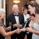 Catalina Middleton, el pasado miércoles, en la cena de gala celebrada en Clarence house