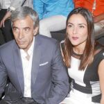 Imanol, junto a su novia, el sábado en la pasarela Cibeles
