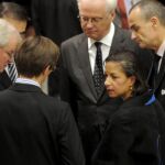 Los miembros del Consejo de Seguridad momentos antes de la reunión