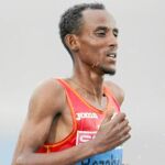 Bezabeh, en una competición antes de ser sancionado