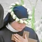 Una de las jóvenes religiosas de la comunidad de Lerma-La Aguilera