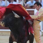 Ceñido estatuario de David Mora, ayer en Albacete
