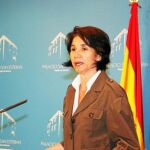 La consejera de Economía y Hacienda, Inmaculada García