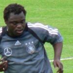 El futbolista del Hamburgo Gerald Asamoah