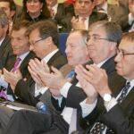 De dcha. a izda., Mauricio Casals, Francisco J. Larrea, José Mª Álvarez del Manzano, Salvador Estébanez, Joaquín Parera y Andrés Navarro