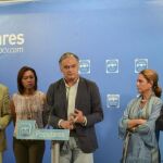 González Pons, durante su acto en Valencia esta mañana, en el que realizo las declaraciones