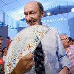El candidato del PSOE, Alfredo Pérez Rubalcaba