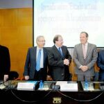 El presidente Herrera inaugura las jornadas del CES, junto a Díez-Hoces, Terciado, Hernández y Prieto