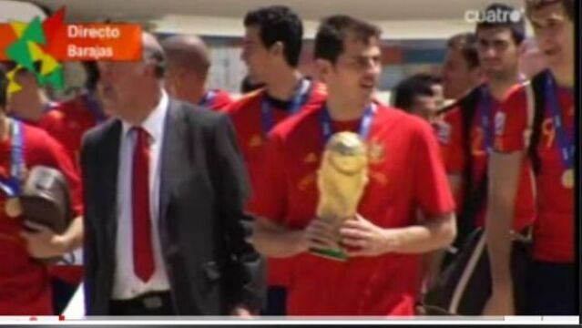 LOS CAMPEONES YA ESTÁN EN ESPAÑA