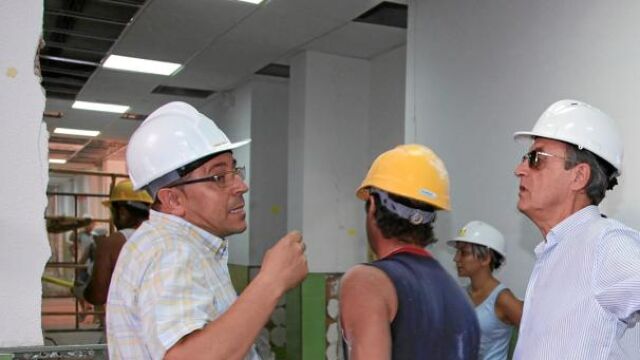 El director general de Infraestructuras (drch) comprobó el estado de las obras en el colegio Sagrado Corazón