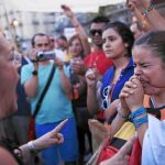 Los laicistas se cebaron el pasado miércoles en sus ataques, insultos y burlas con los peregrinos más jóvenes que pasaban por Sol