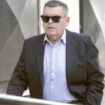 El ex gerente de Limusa, Francisco Gil Eguino, a su llegada al Palacio de Justicia