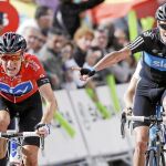 Wiggins y Froome, primero y segundo en la general, llegan a la meta ayer en La Farrapona