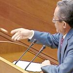 Otra «perfomance»: Luna lanza una piedra en el hemiciclo