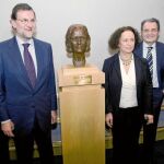 Rajoy y Aznar participaron ayer con otros dirigentes del PP en el homenaje a Loyola de Palacio que tuvo lugar en el Parlamento Europeo
