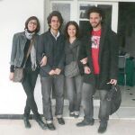 Jóvenes tunecinos libres. De izquierda a derecha, Amine, Skander, Myriam y Heythem