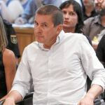 El líder de EH Bildu Arnaldo Otegi, en el juicio del "caso Bateragune" por el intento de reconstruir la ilegalizada Batasuna