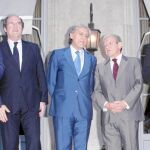 De izq. a dcha,. Moragas, Gabilondo, López Garrido, Sala y Delaye
