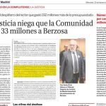 los 33 millones de la polémica. LA RAZÓN adelantó ayer la resolución del TSJM que exime a la CAM del pago de la deuda del rector