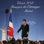 Sarkozy de campaña en Madrid