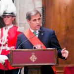 Alberto Fernández durante su intervención.