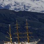 Imagen de archivo de la goleta clásica «Gorch Fock», buque escuela de la Armada alemana botado en Hamburgo en 1958