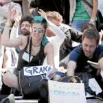 «Indignados» de toda España en la Puerta del Sol